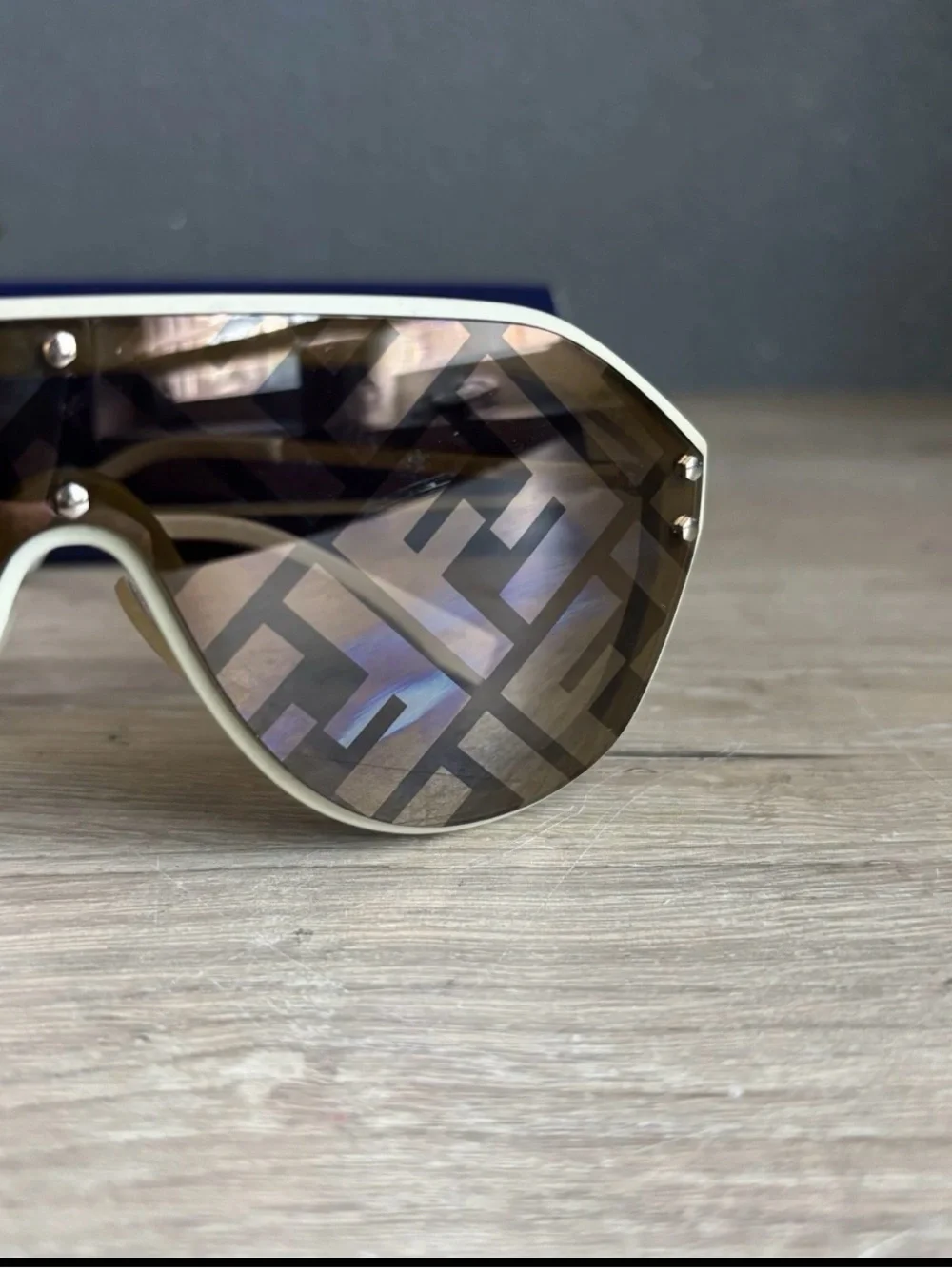 FENDI FF M0039/G/S 10A7Y 145 Brown Gold Logo Women's Sunglasses